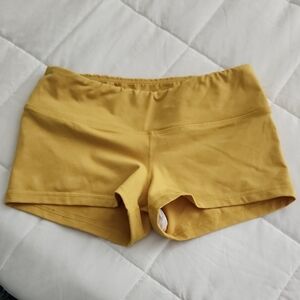Women's Mustard Yellow Shorts